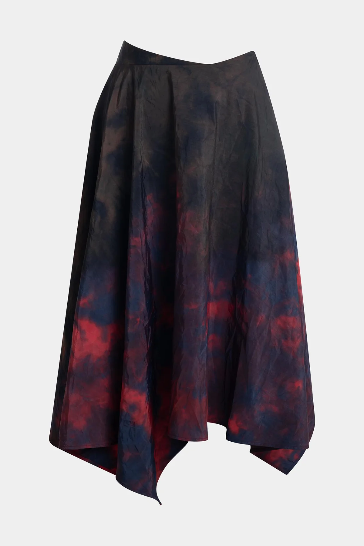 Niji Tie Dye Taffeta Origami Maxi Skirt - Image 4