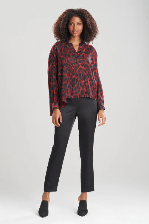 Ocelot Obi Silk Caftan Shirt - Image 10