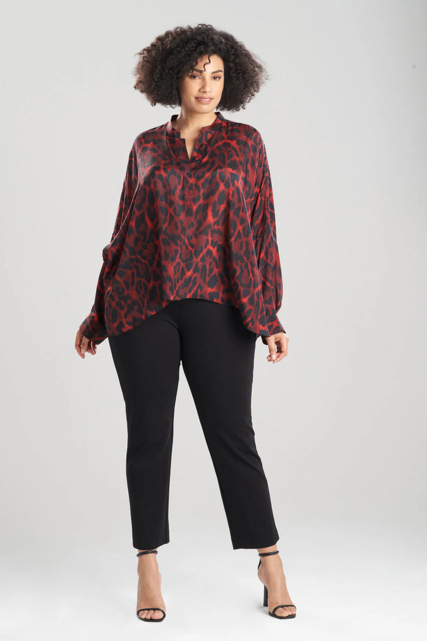 Ocelot Obi Silk Caftan Shirt - Image 3