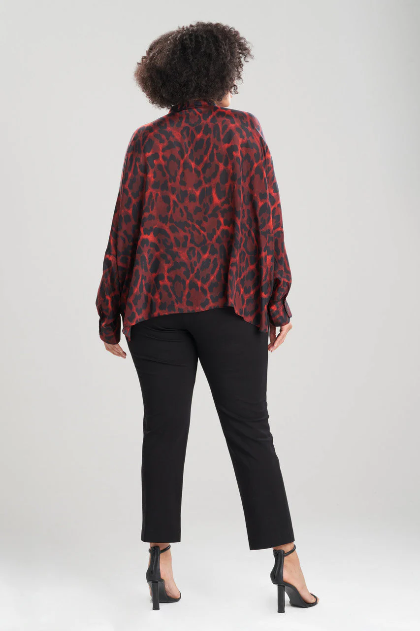 Ocelot Obi Silk Caftan Shirt - Image 5