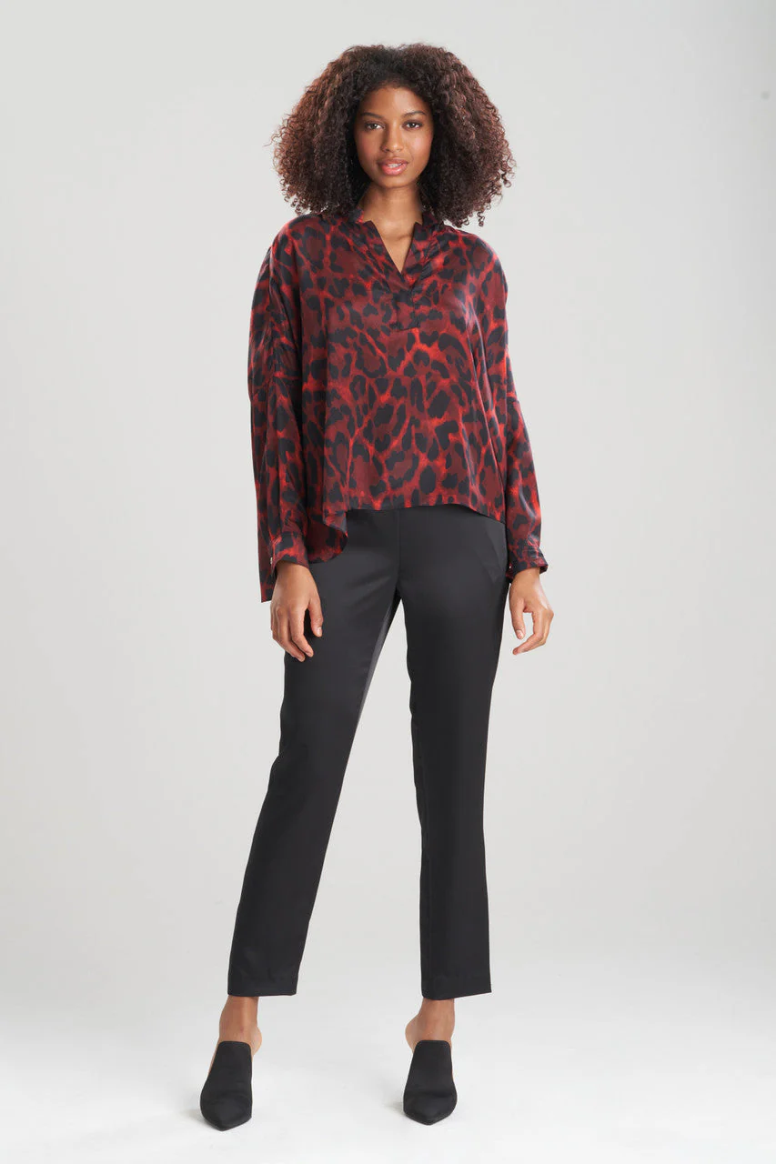 Ocelot Obi Silk Caftan Shirt - Image 6