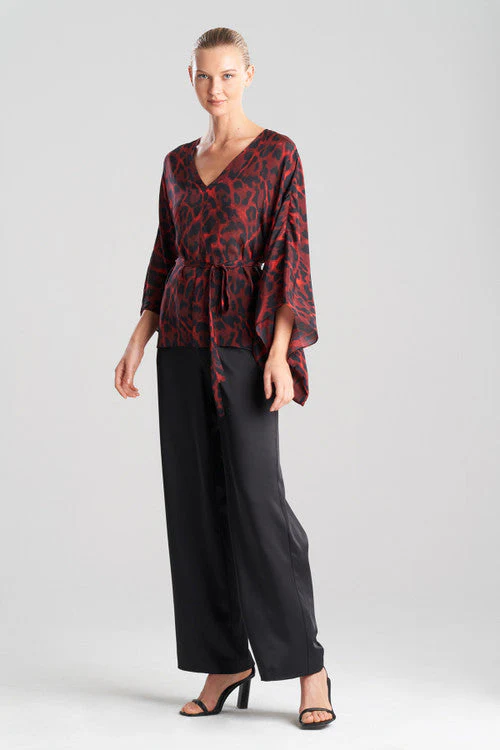 Ocelot Obi Silk Kimono Top - Image 8