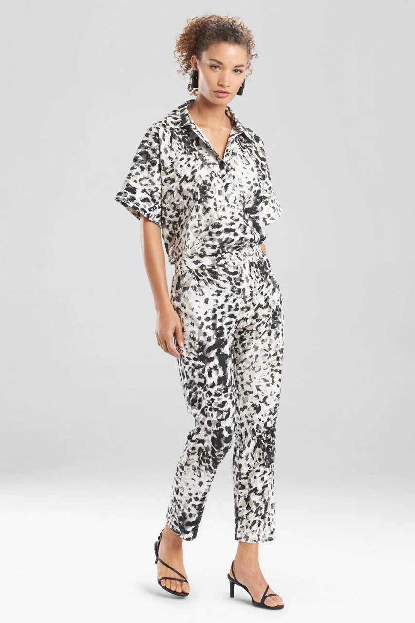 Ombre Animale - Cotton Poplin Pants - Black - Image 2
