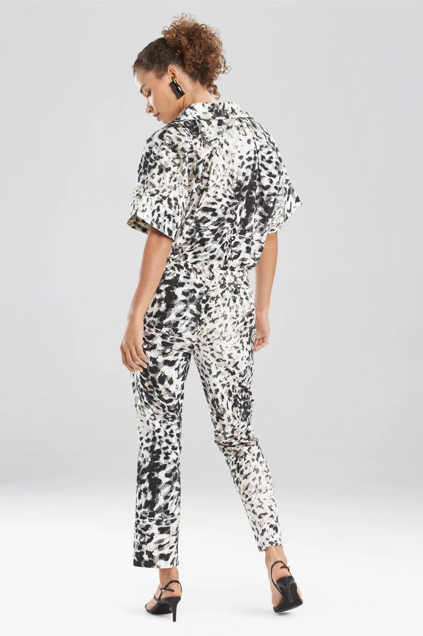 Ombre Animale - Cotton Poplin Pants - Black - Image 3