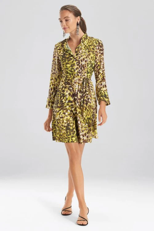 Ombre Animale - Silky Soft Dress - green - Image 8
