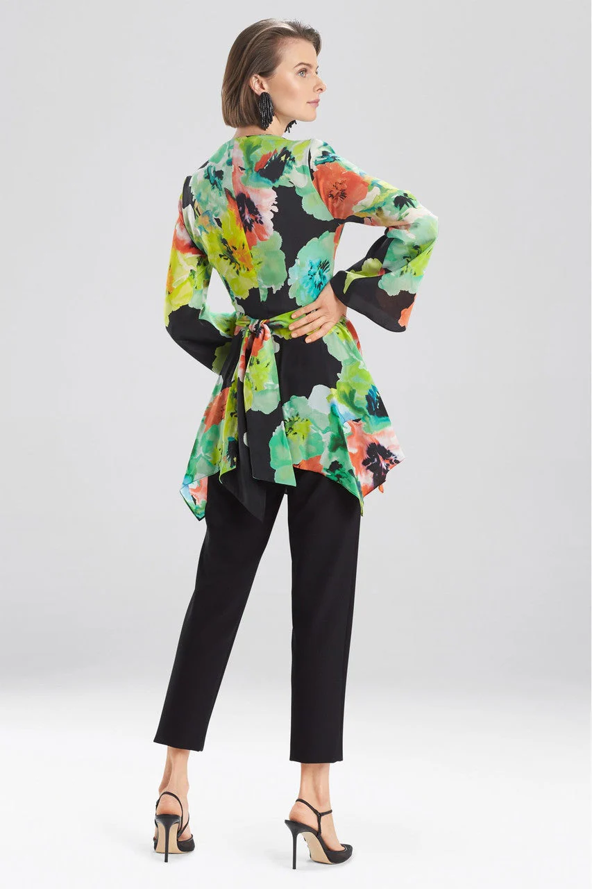 Ophelia Printed CDC Tie Front Top - Image 3