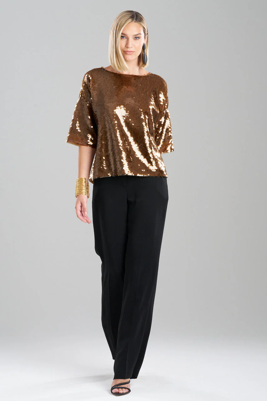 Paillettes Boat Neck Top - Image 2