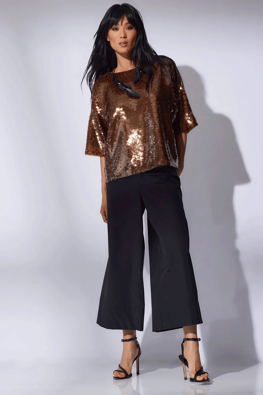 Paillettes Boat Neck Top - Image 4