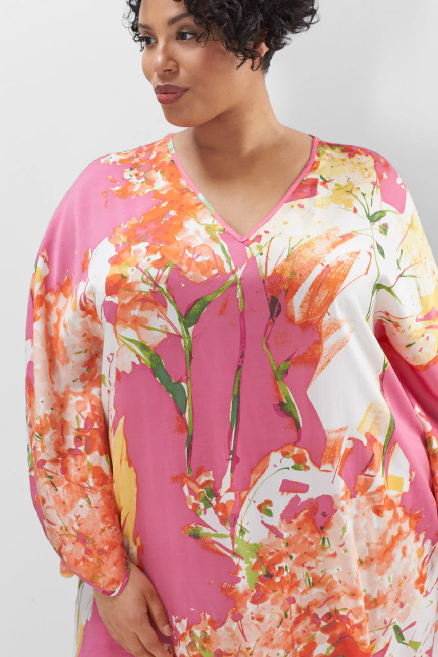 Painted Bouquet Caftan - Image 6