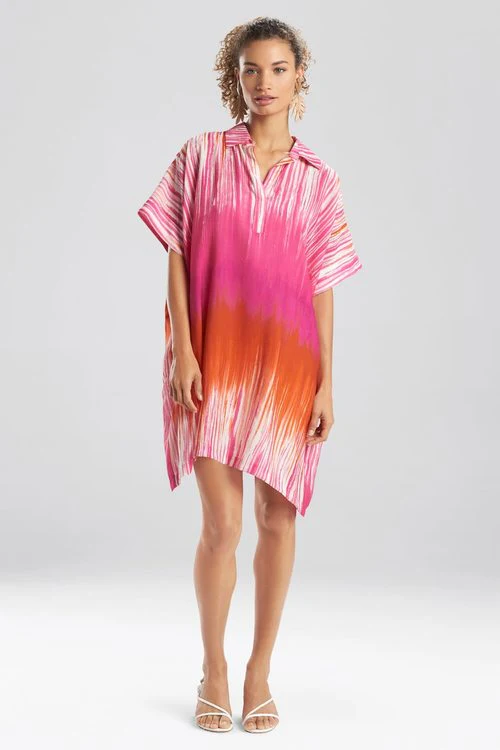 Painted Tie-Dye Caftan Dress - Image 6
