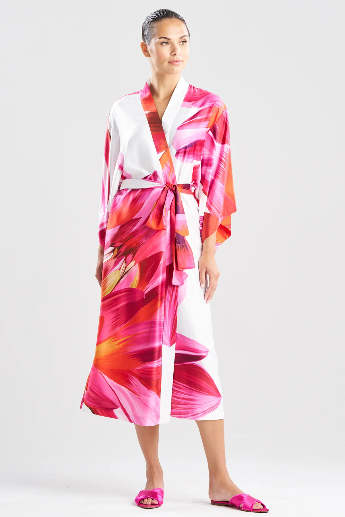 Palau Printed Charmeuse Robe - Image 2