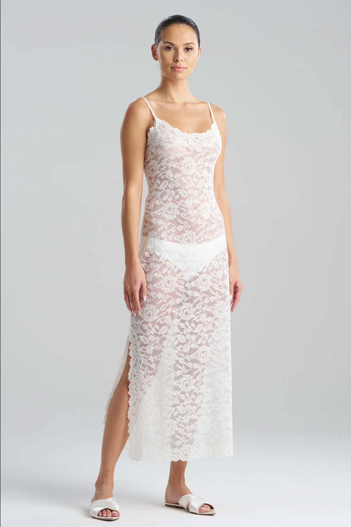 Peony Allover Lace Slip Dress - Image 2
