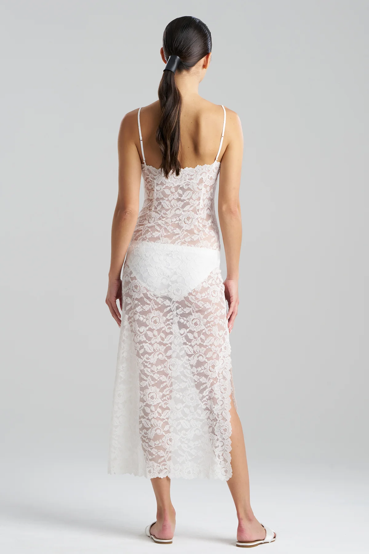 Peony Allover Lace Slip Dress - Image 3