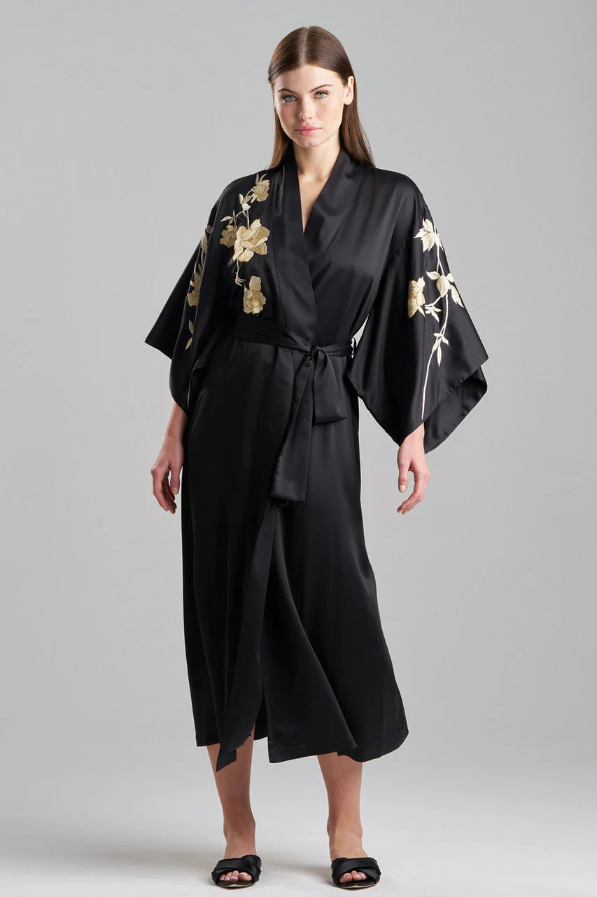 Peony Blossom Embroidery Robe - Image 2