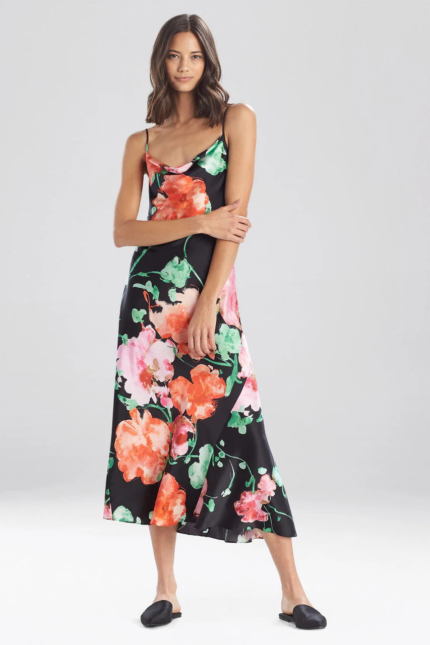 Peony Blossoms Silk Gown - Image 2