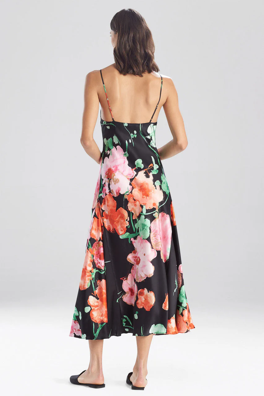 Peony Blossoms Silk Gown - Image 5