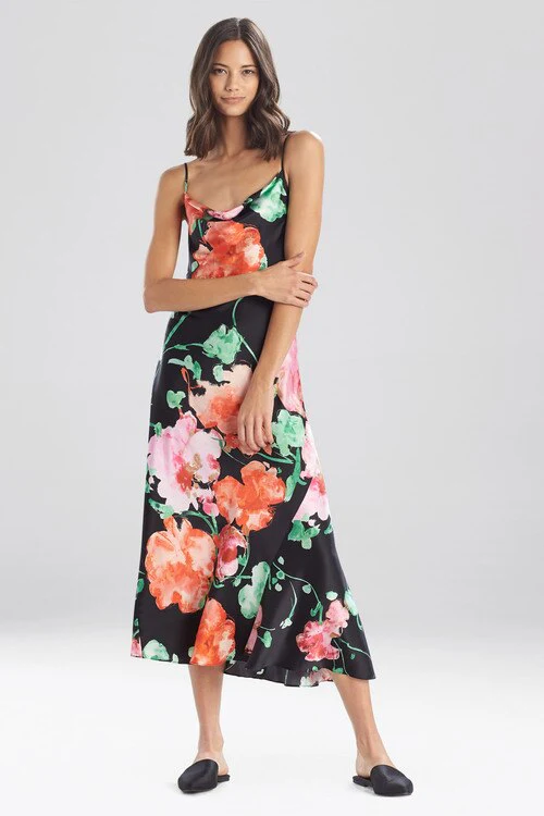 Peony Blossoms Silk Gown - Image 8