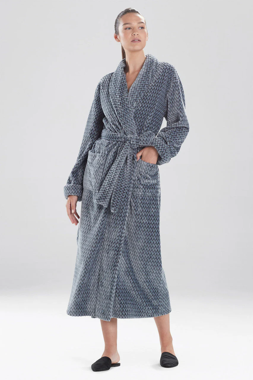 Plush Jacquard Geo Robe - Image 2