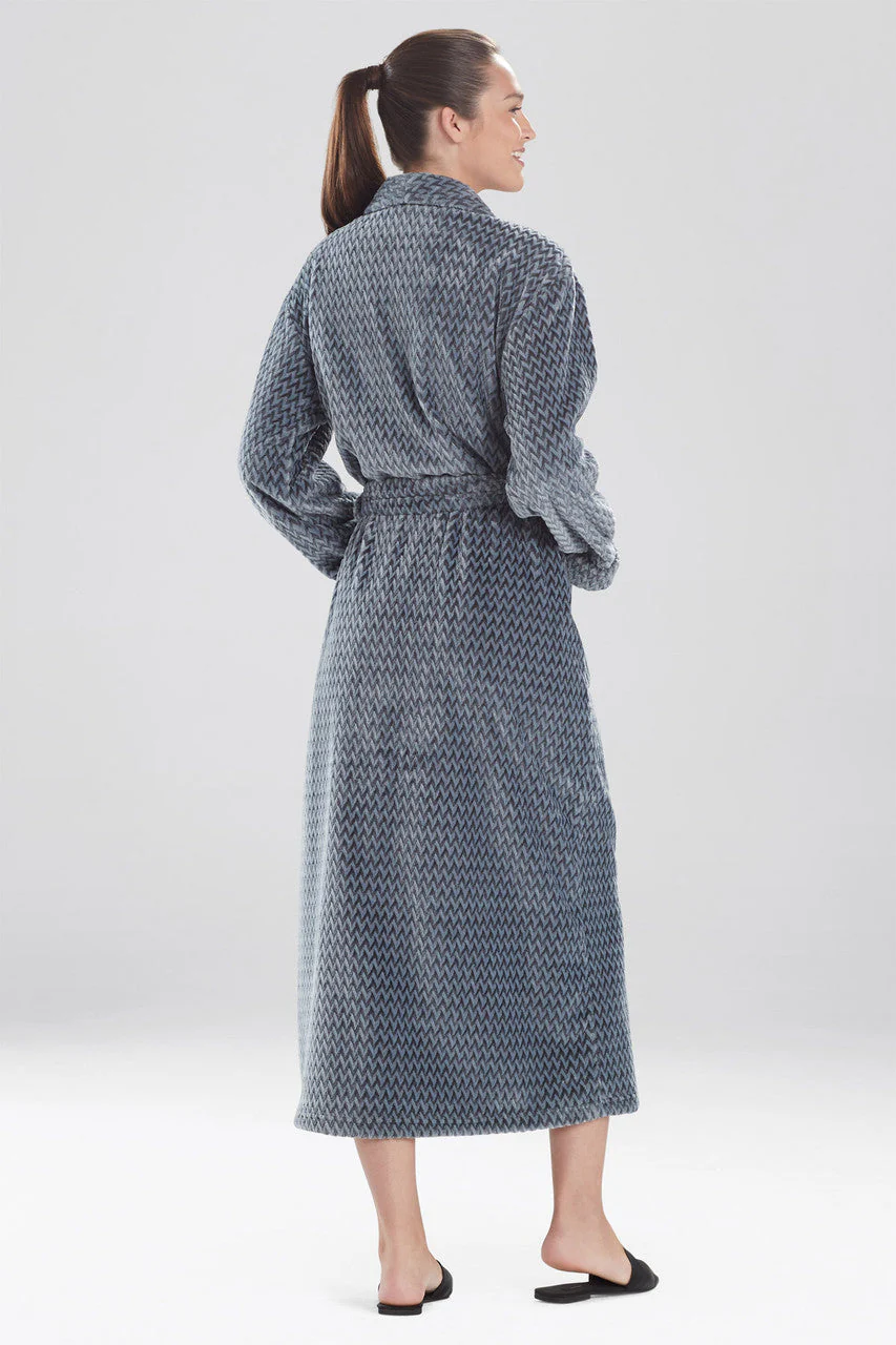 Plush Jacquard Geo Robe - Image 3