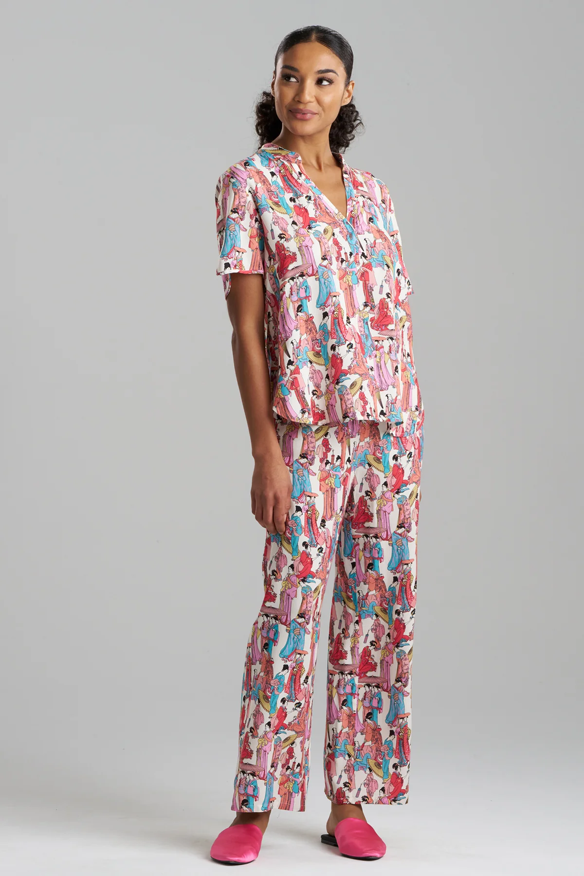 Promenade Challis Short Sleeve PJ