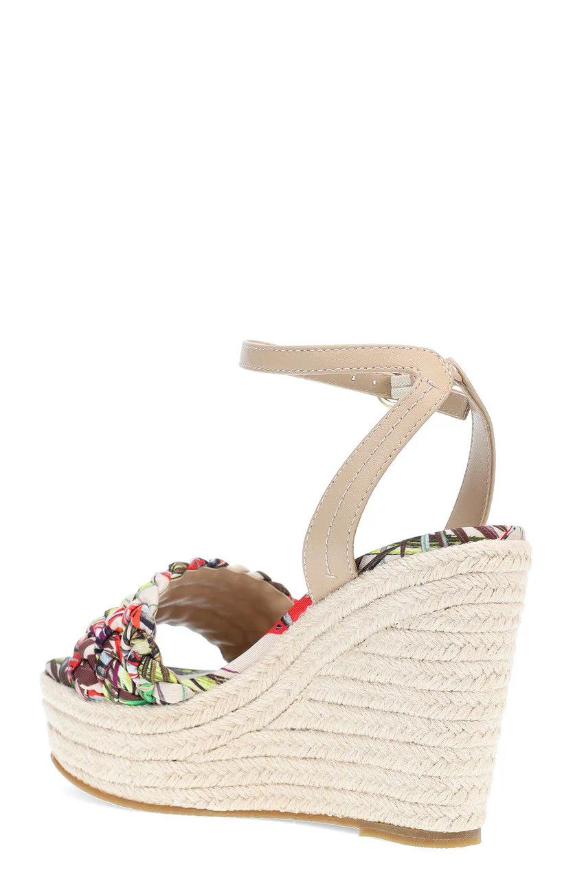 Rae Tropical Braided Wedge Sandals - Image 5