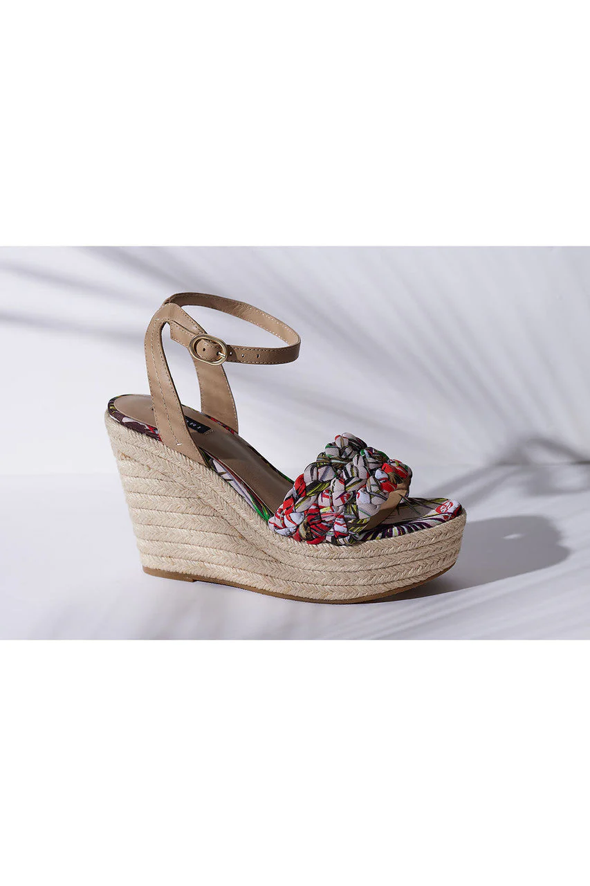 Rae Tropical Braided Wedge Sandals - Image 6