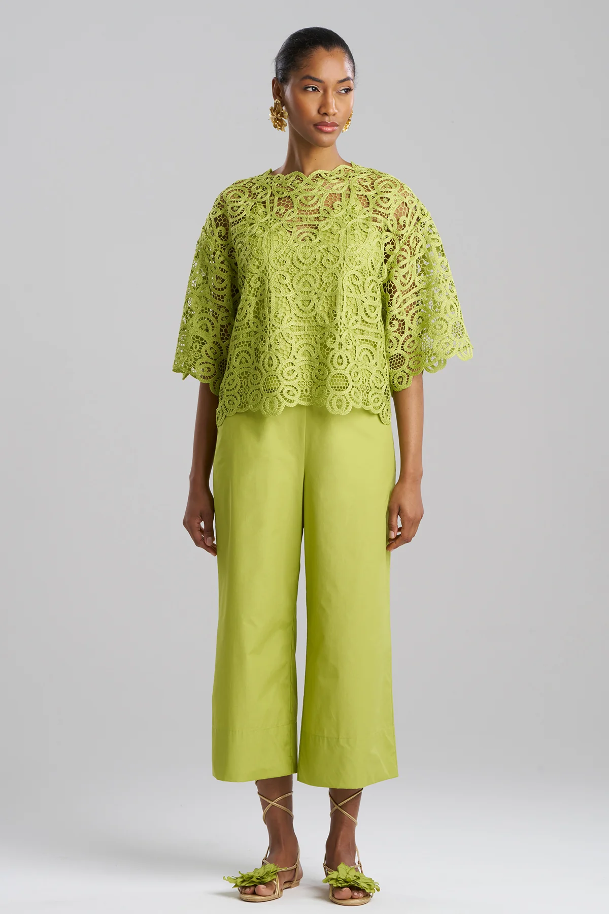 Raffia Lace T-Shirt Top