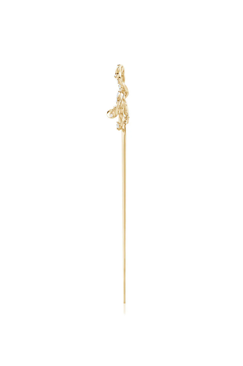 Runway Collection Sakura Dispersed White Topaz Hair Pin - Image 3