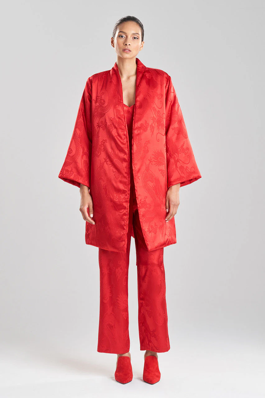Ryu Jacquard Short Puffer Robe - Image 2