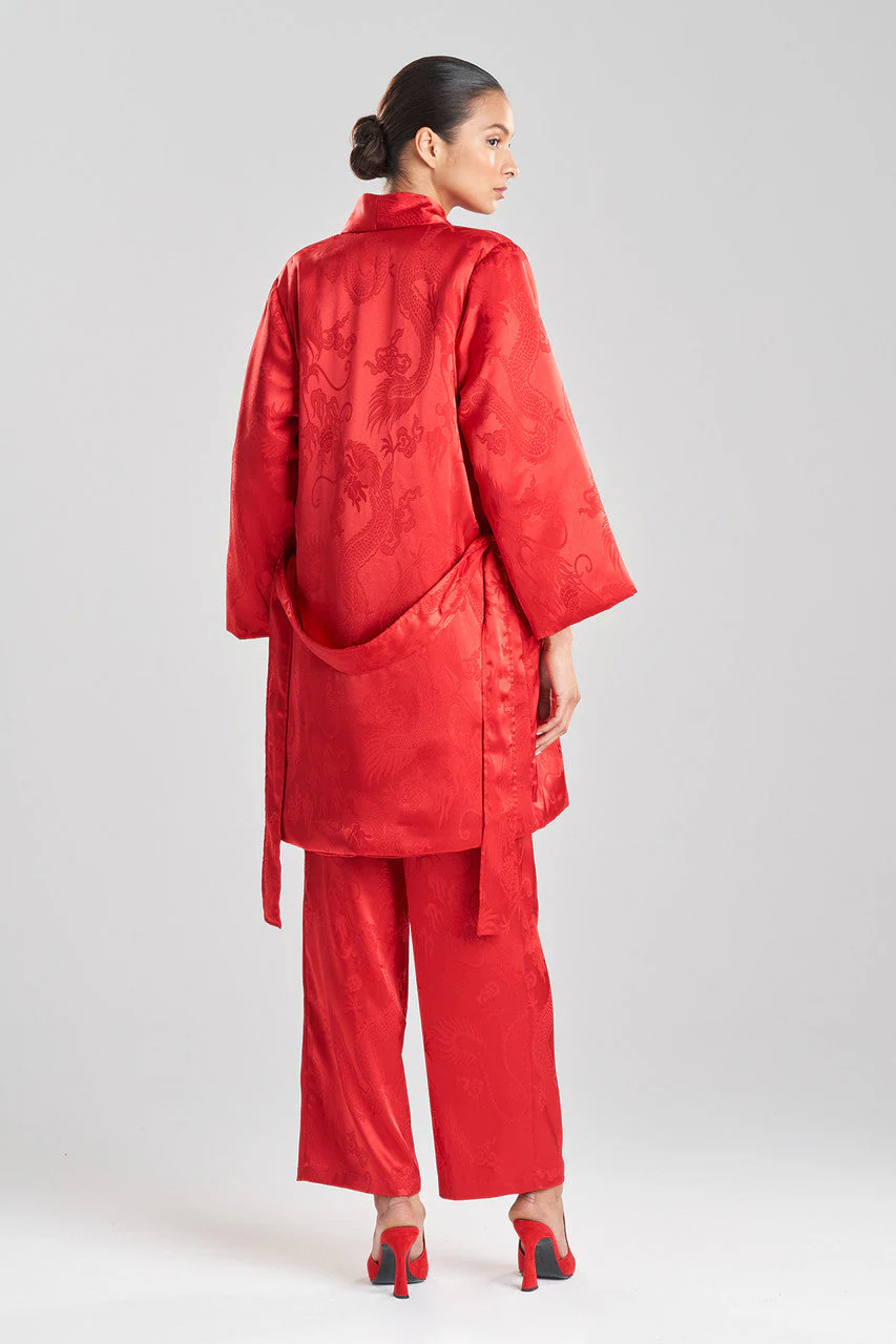 Ryu Jacquard Short Puffer Robe - Image 3