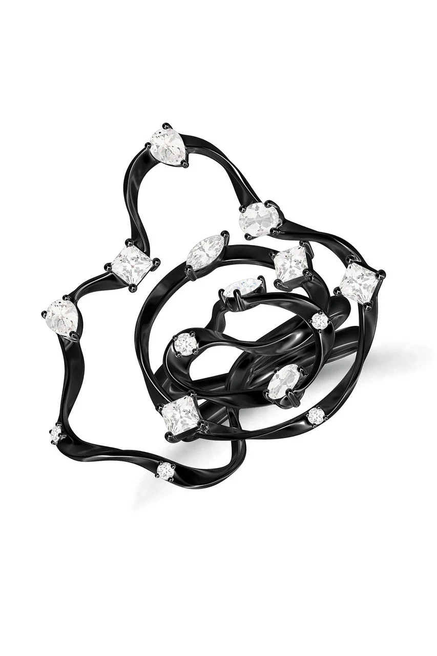 Sakura Dispersed White Topaz Cocktail Ring - Image 5