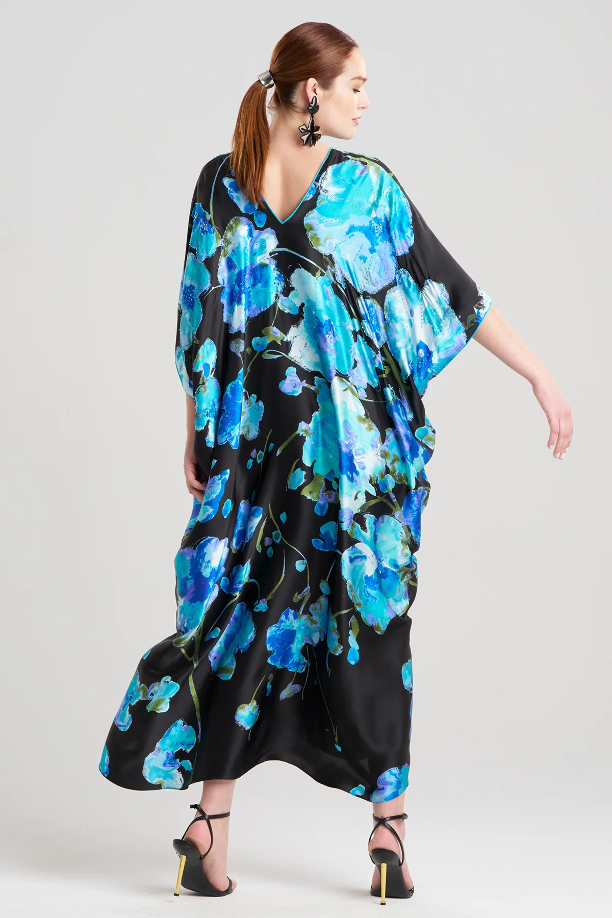 Sakura Matsuri Beaded Cocoon Silk Caftan - Image 2
