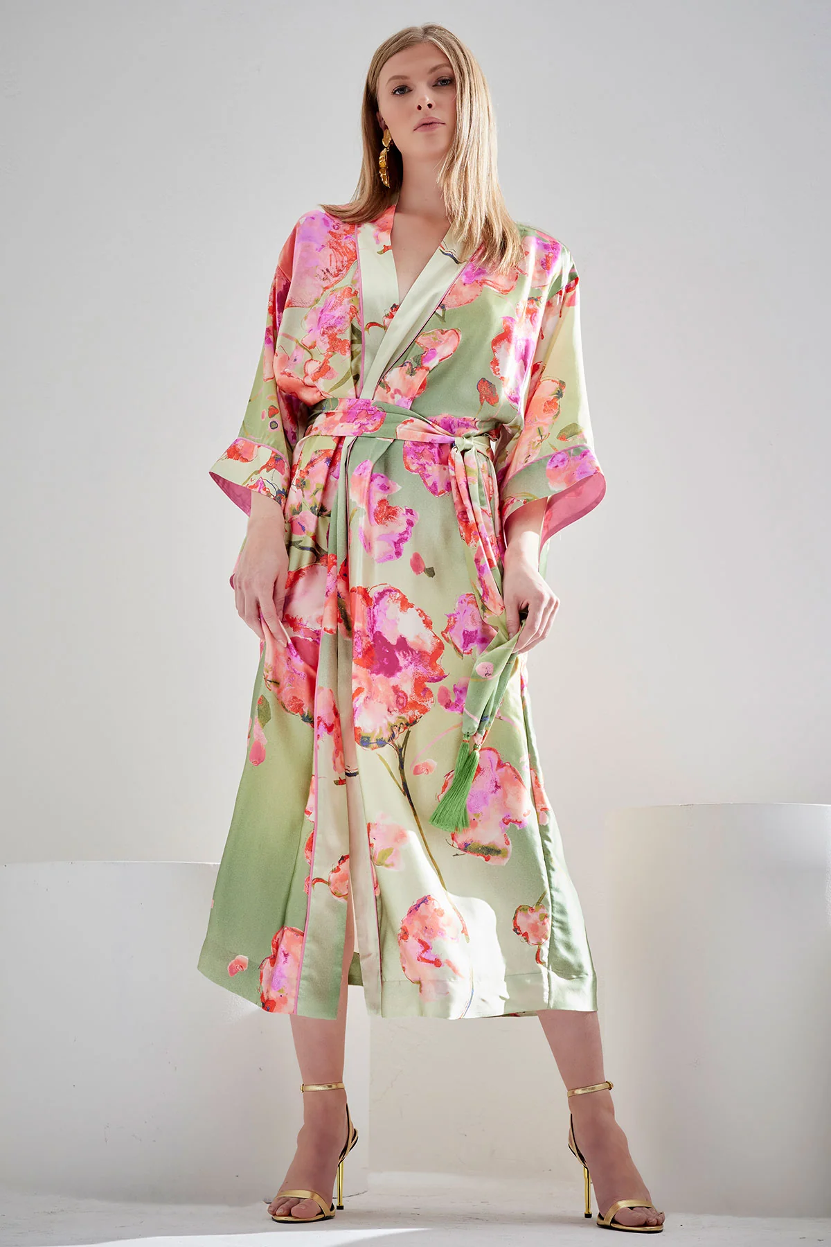 Sakura Matsuri Silk Robe