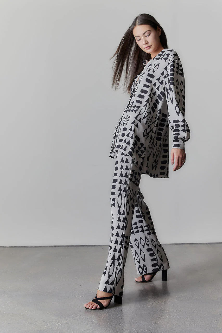 Samarkand-Fluid Crepe Pants - Image 2