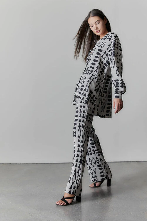 Samarkand-Fluid Crepe Pants - Image 5