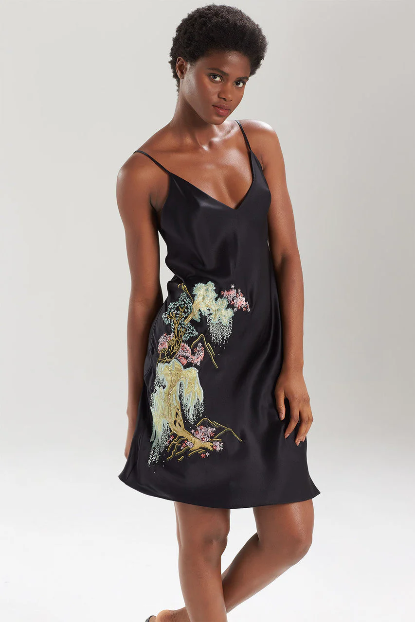 Sansui Embroidered Silk Chemise - Image 3