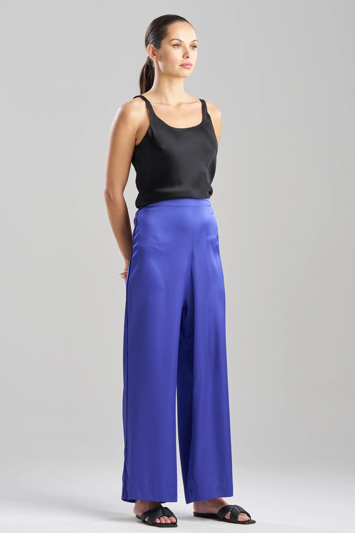 Satin Essentials Wide Leg Pants