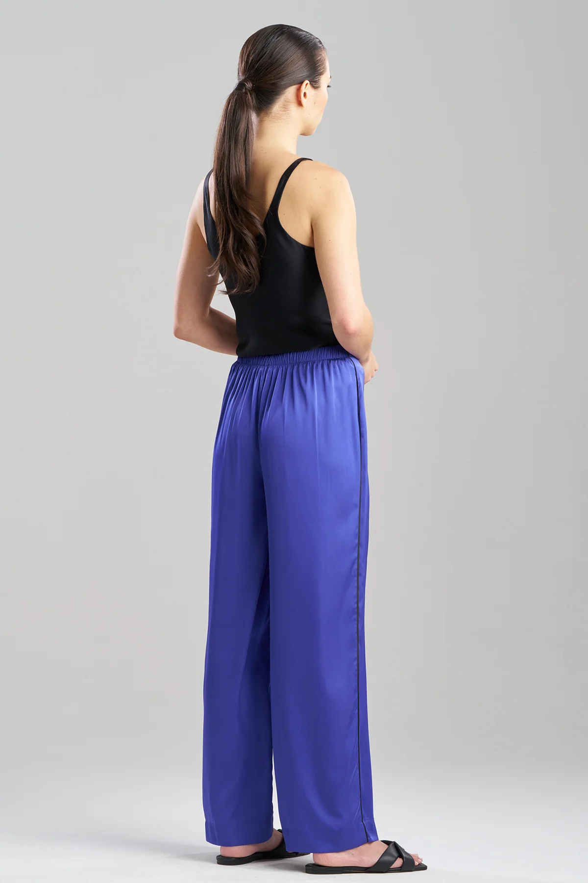 Satin Essentials Wide Leg Pants - Image 2