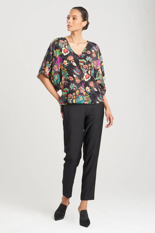 Sayuri Viscose Silk Crepê de Chine Kimono Top - Image 4