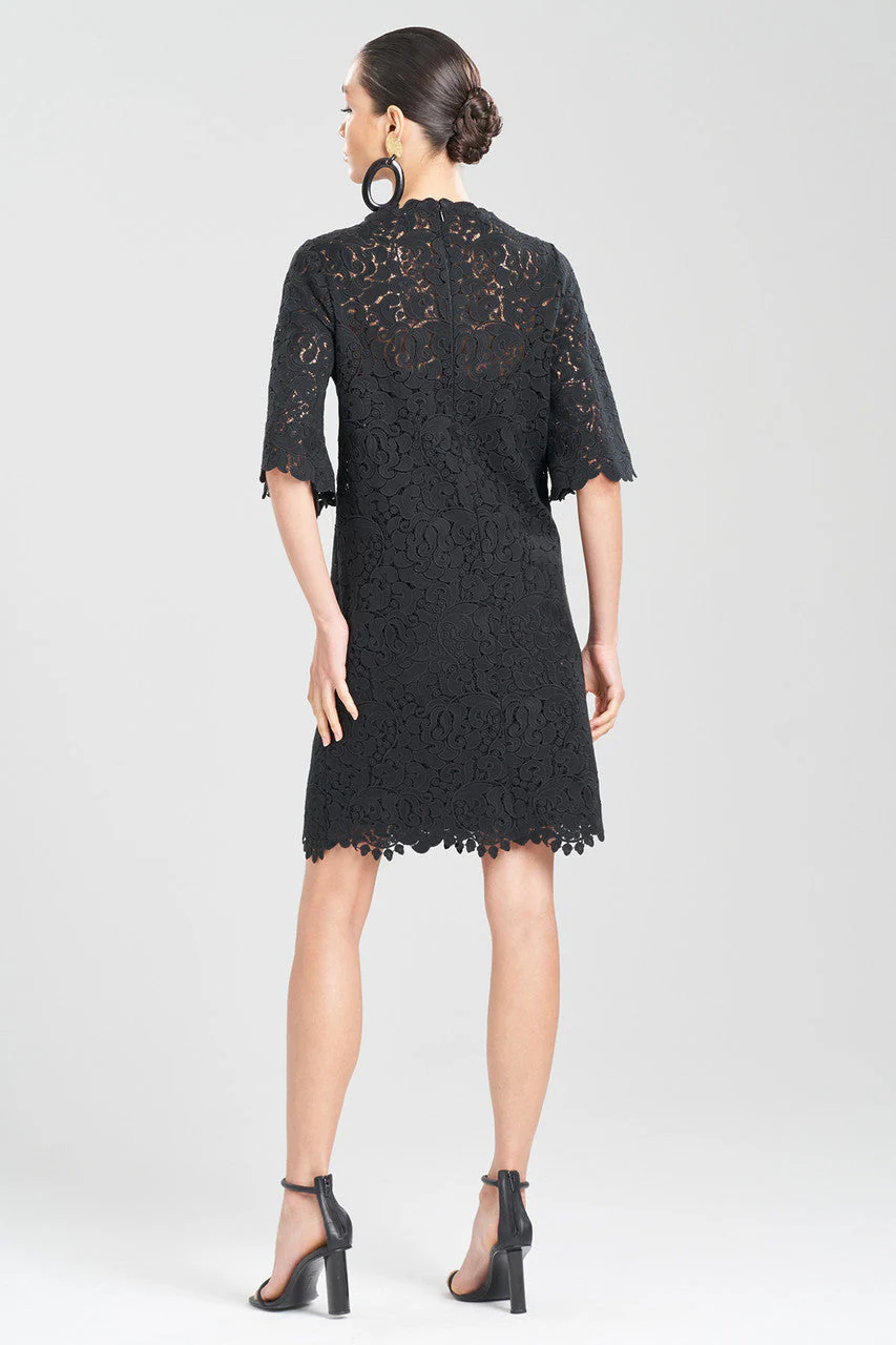 Scroll Guipure Lace Dress - Image 2