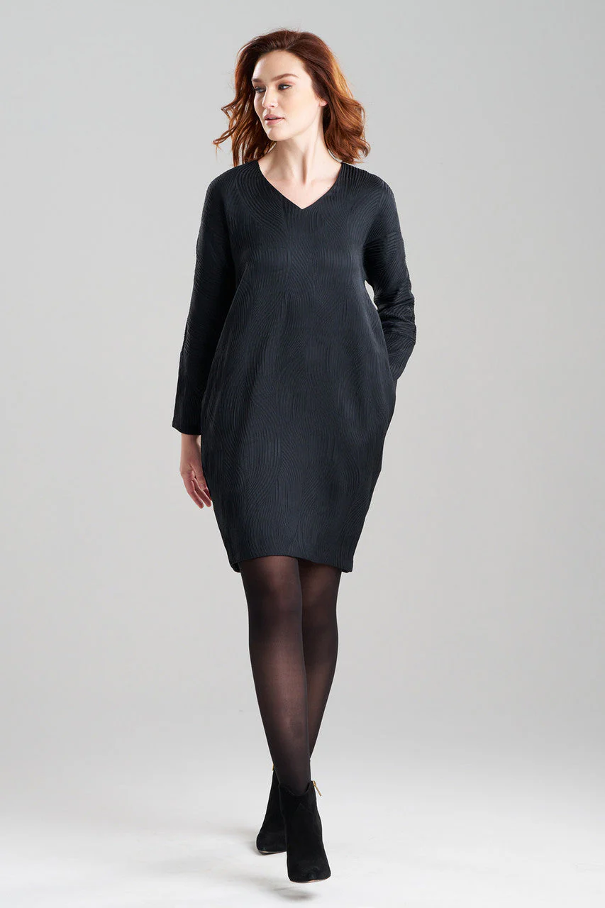 Scroll Jacquard Wedge Dress - Image 2