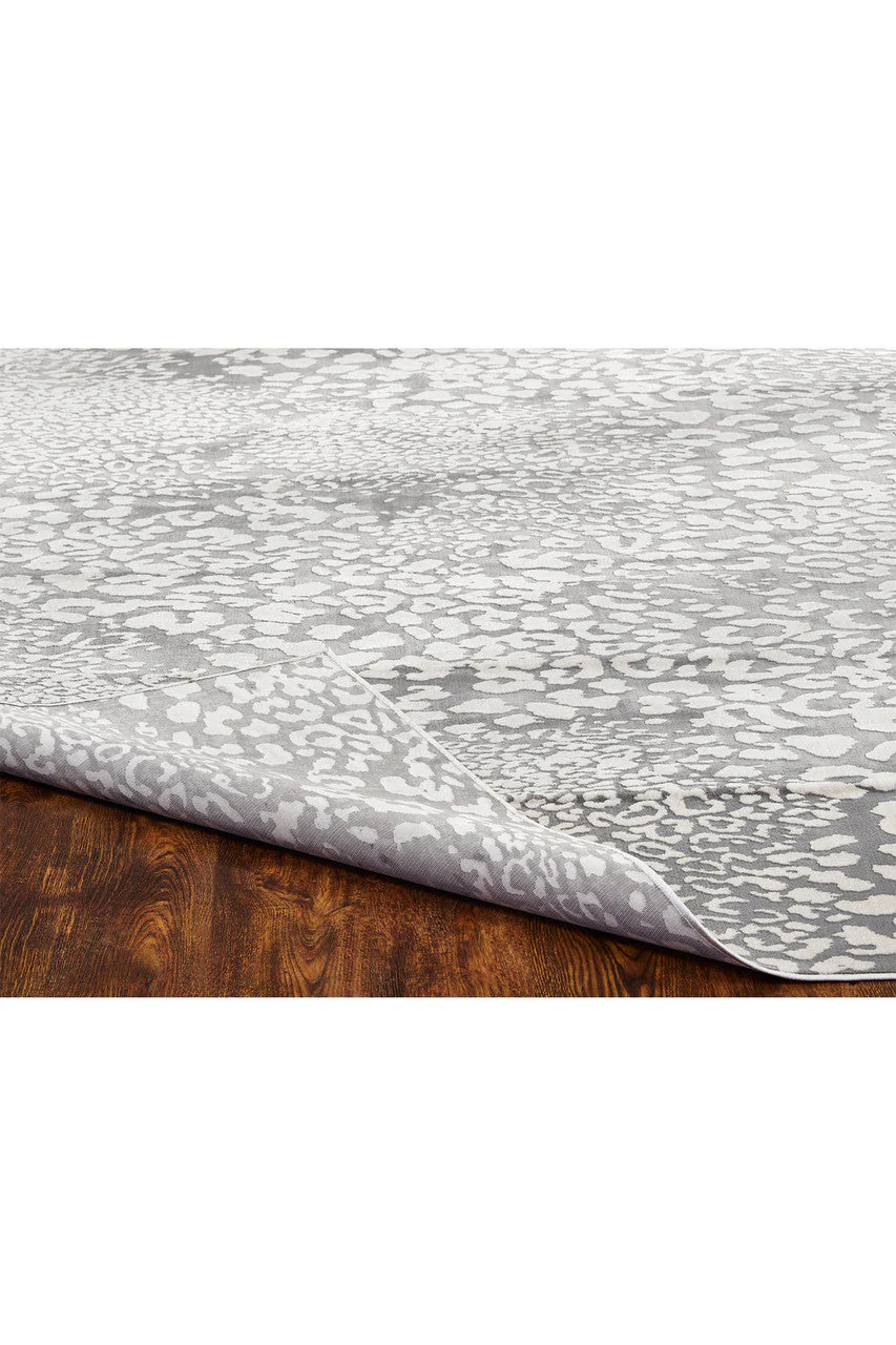 Serengeti- Light Grey Leopard Rug - Image 2