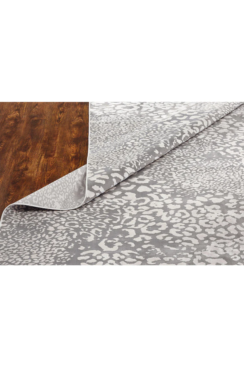 Serengeti- Light Grey Leopard Rug - Image 4