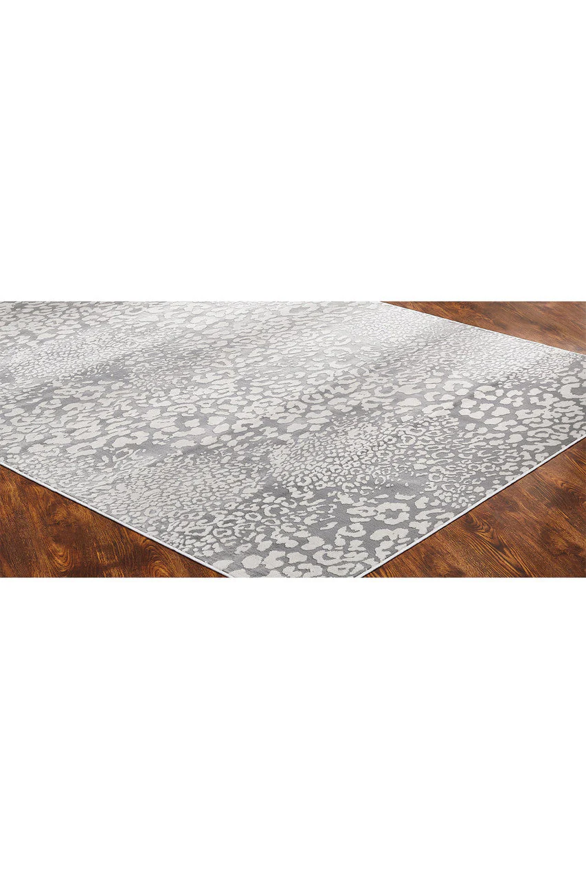 Serengeti- Light Grey Leopard Rug - Image 5