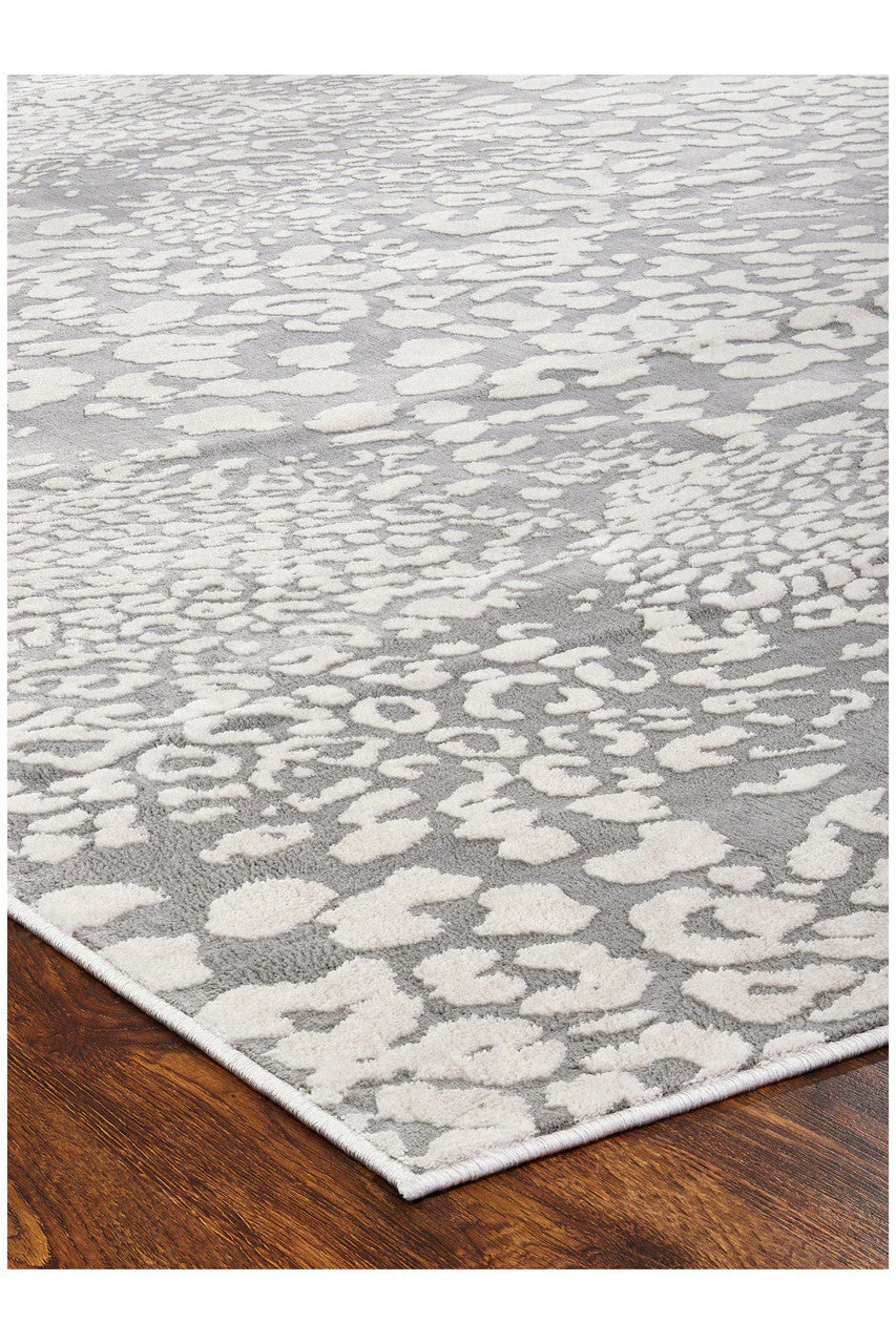 Serengeti- Light Grey Leopard Rug - Image 7