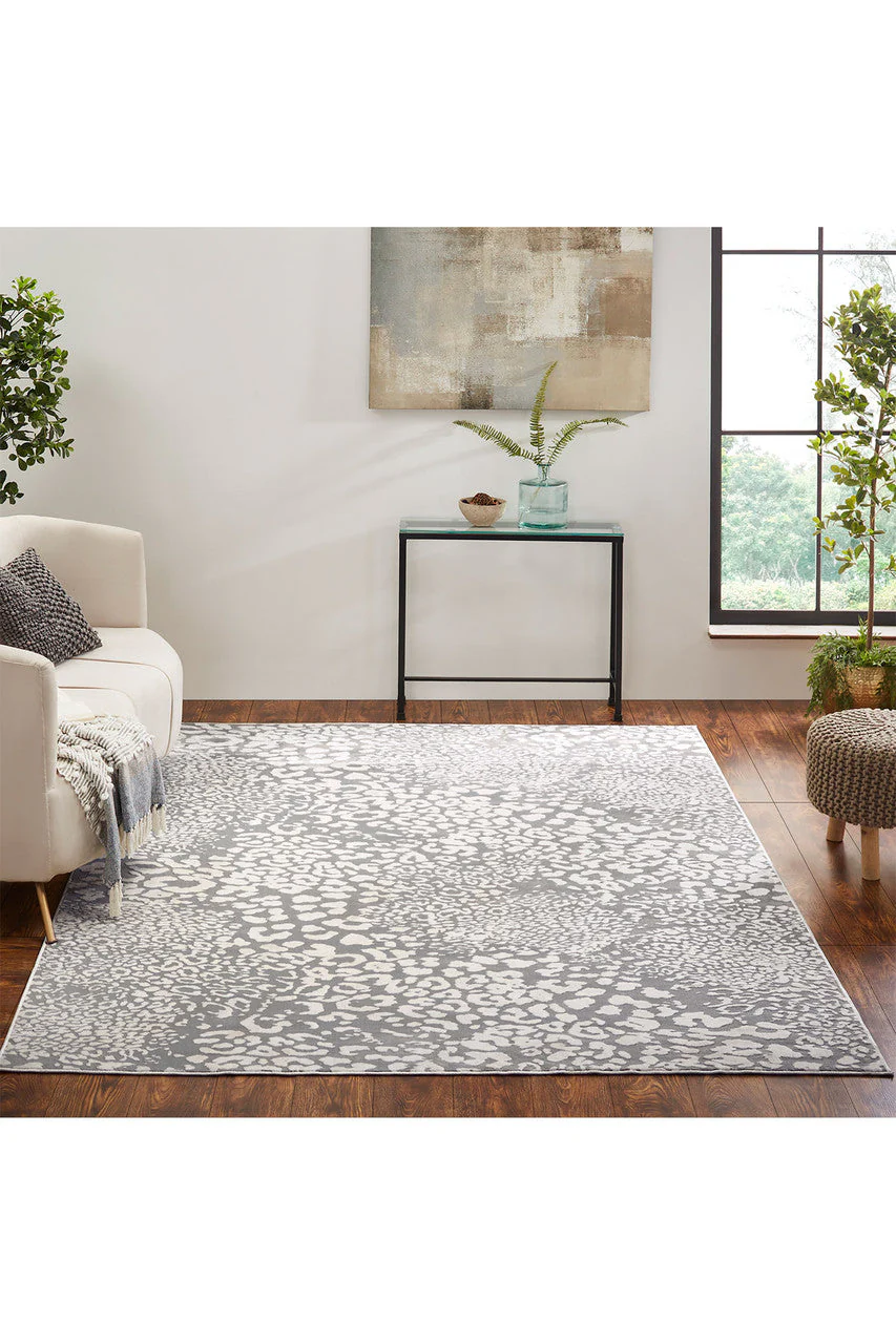 Serengeti- Light Grey Leopard Rug - Image 9