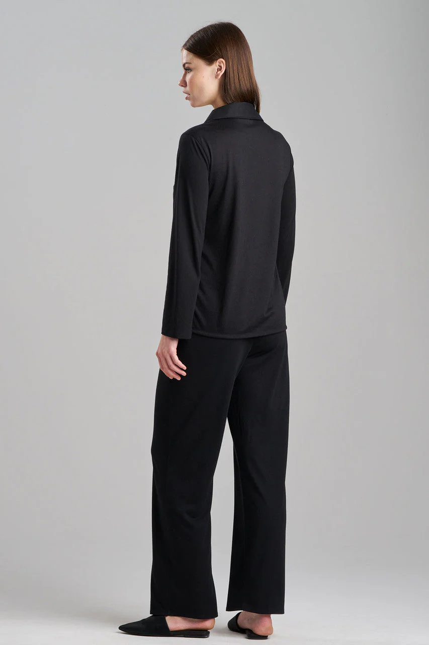 Shangri-La Embroidered TENCEL™ Notch PJ - Image 2