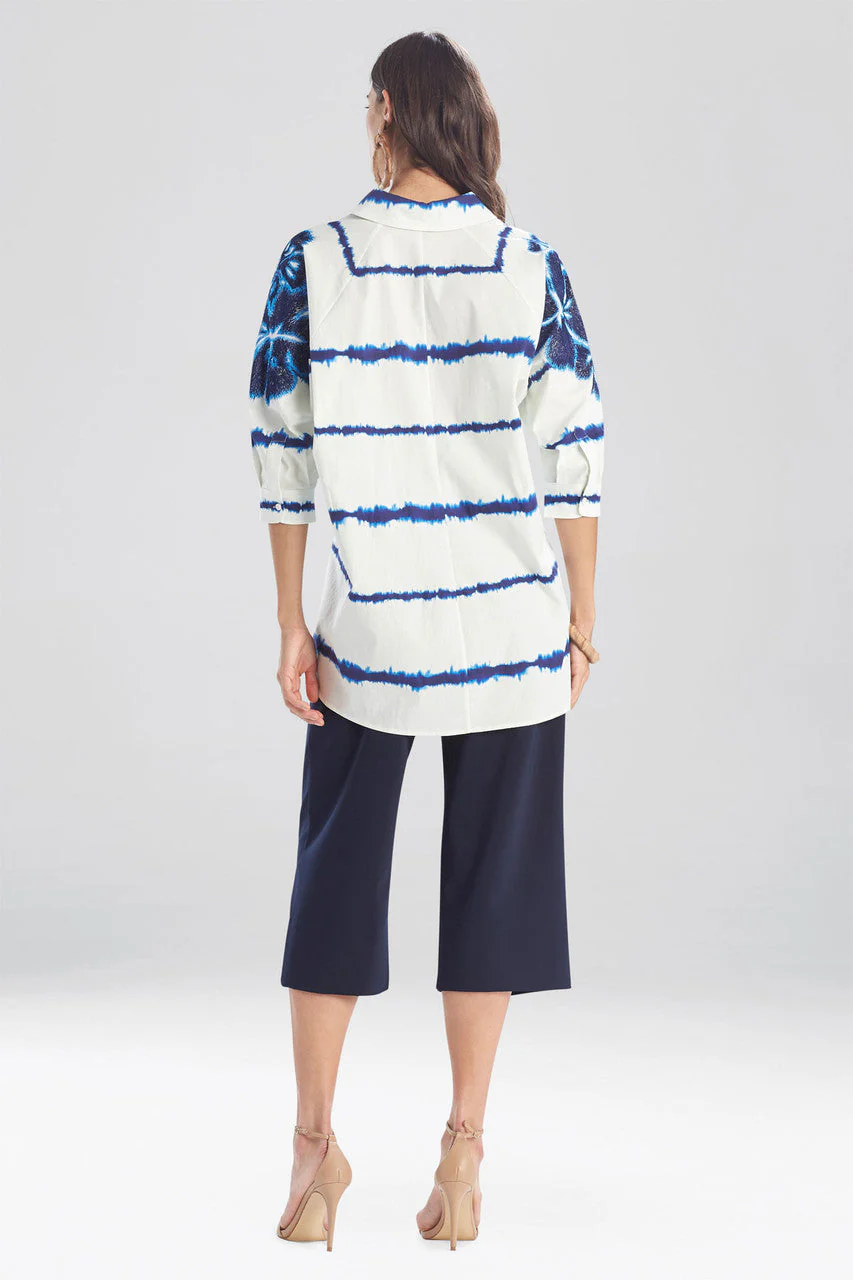 Shima Light Poplin Embroidered Cocoon Shirt - Image 4