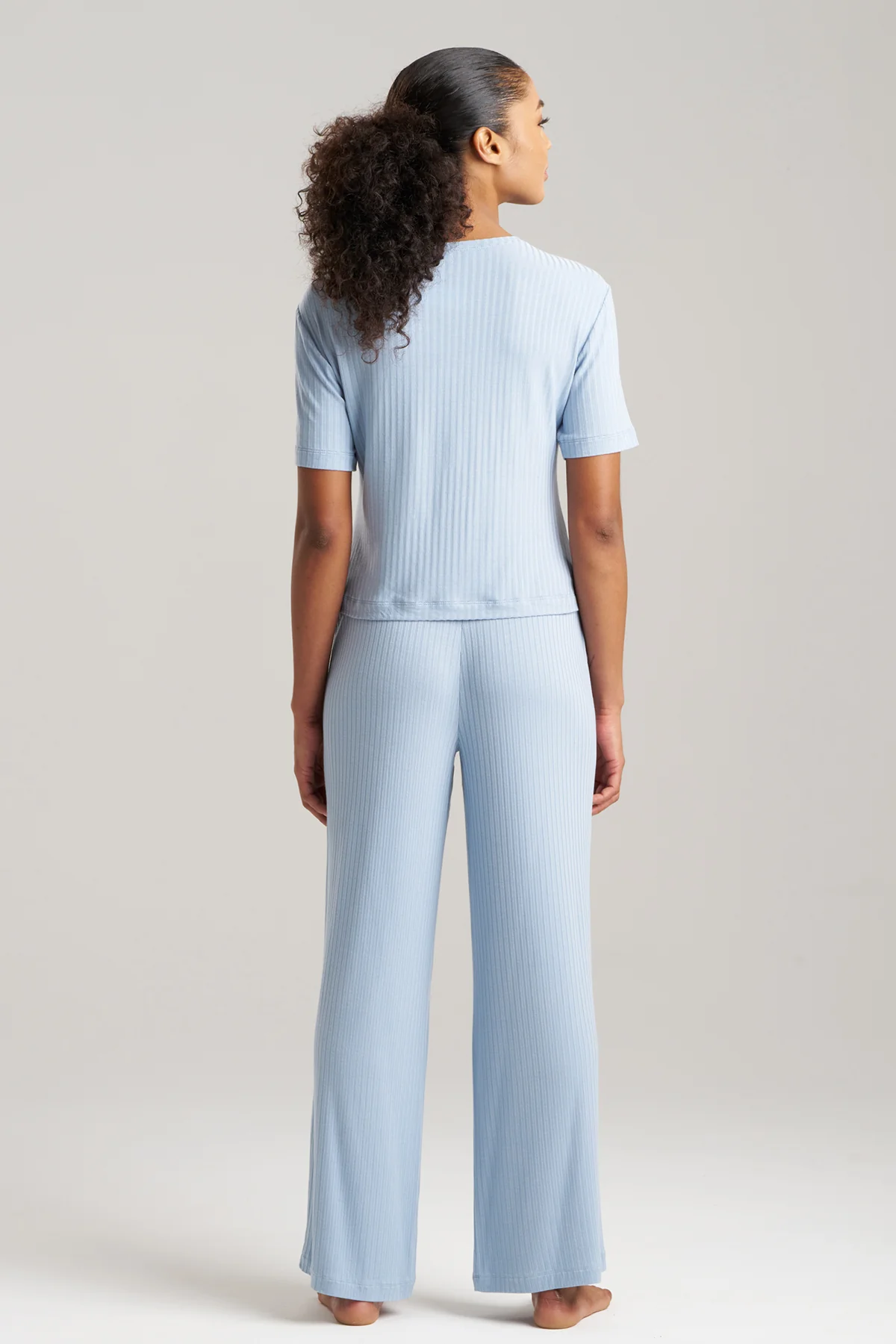 Skye Rib Ease Short Sleeve Top - Image 2