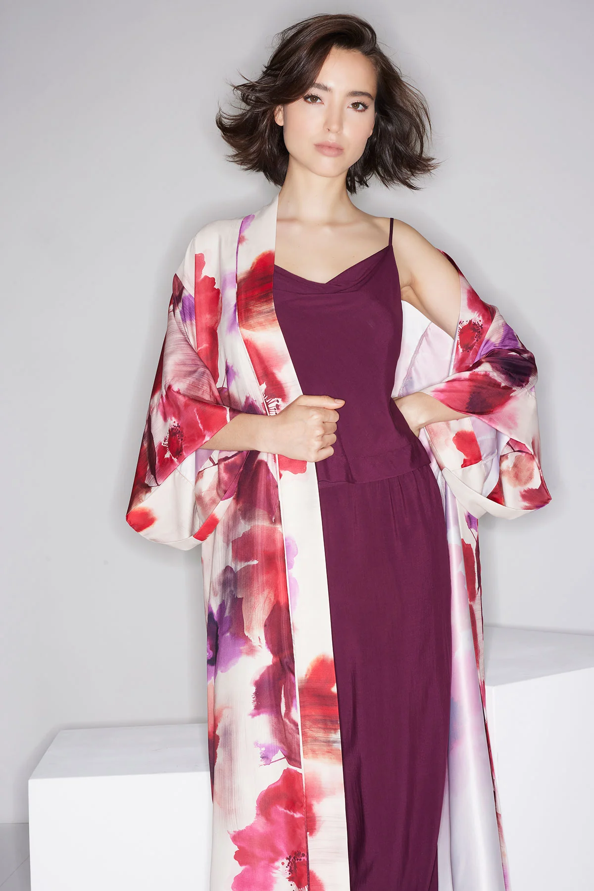 Sleek Silk Modal Cowl Cami PJ - Image 3